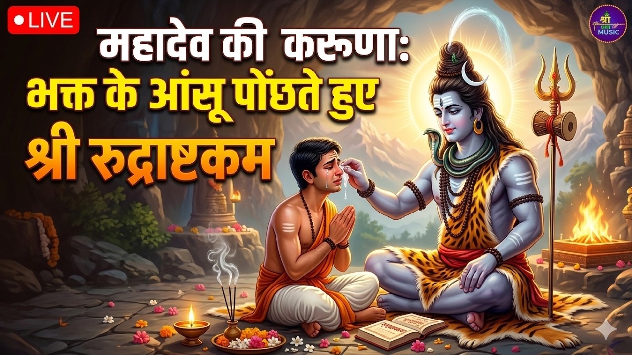 LIVE- इस मंत्र को सुन लिया तो किस्मत बदलते देर नही लगेगी RUDRASHTAKAM STOTRAM | AMIT DULARA