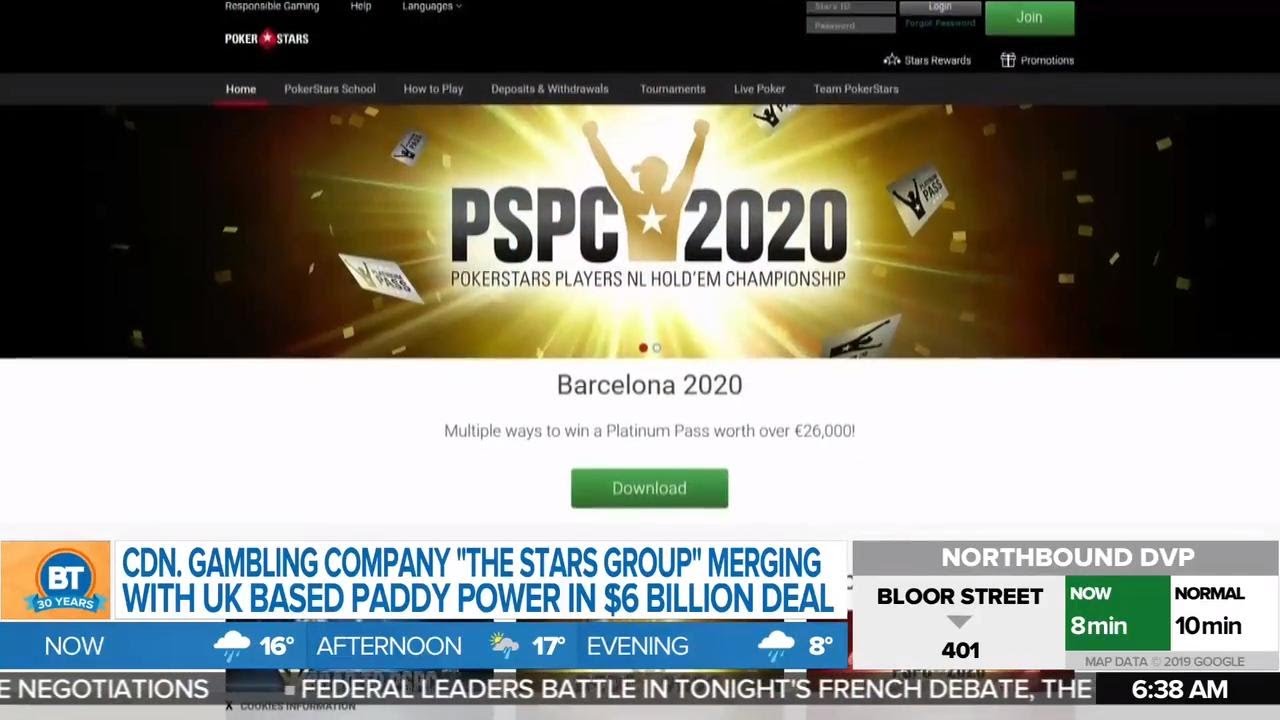 Company behind Poker Stars merges with U.K.-based Flutter Entertainment