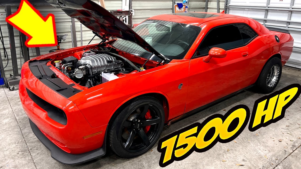1500hp Modified Dodge Challenger SRT Hellcat FIRST START