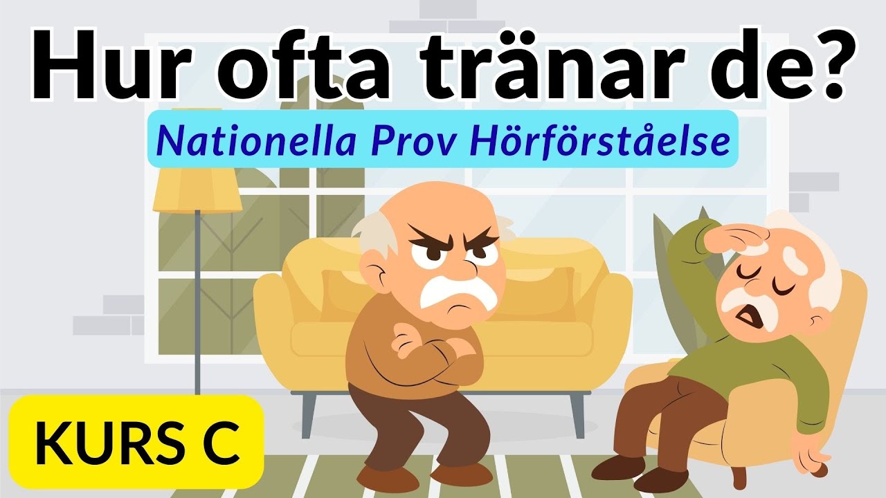 SFI C/D Nationella Prov: Hälsa & Träning | Hörförståelse Övning 🎧