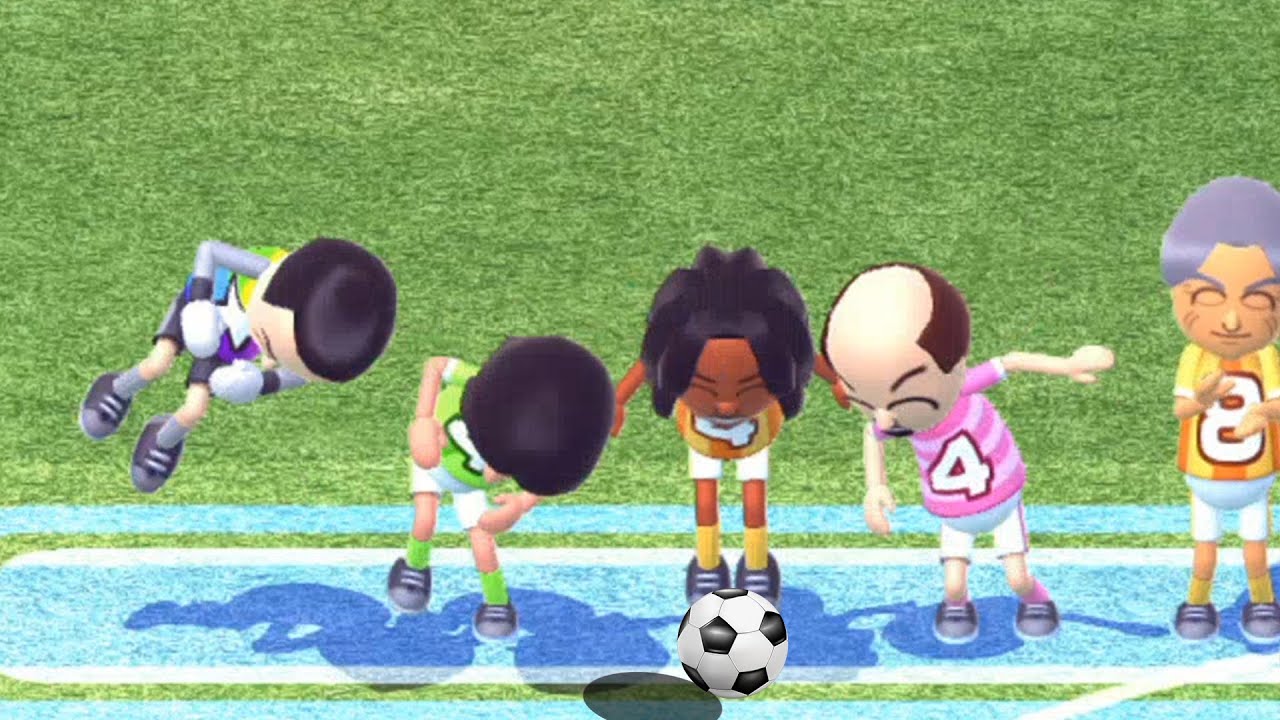 Wii Party U   Team Building   Kiwi vs Cheng Han vs Hiromi vs Jialan Football