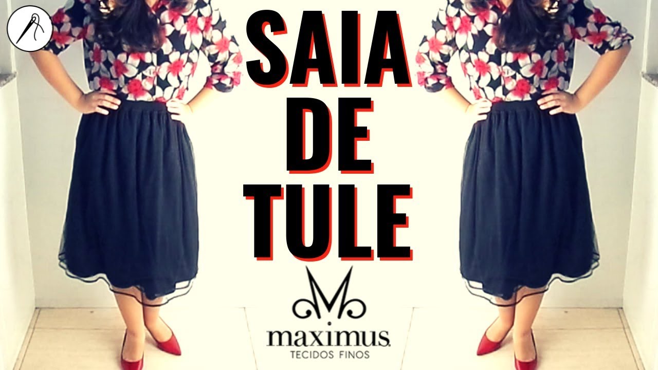 Saia de tule - Costura super fácil!😍