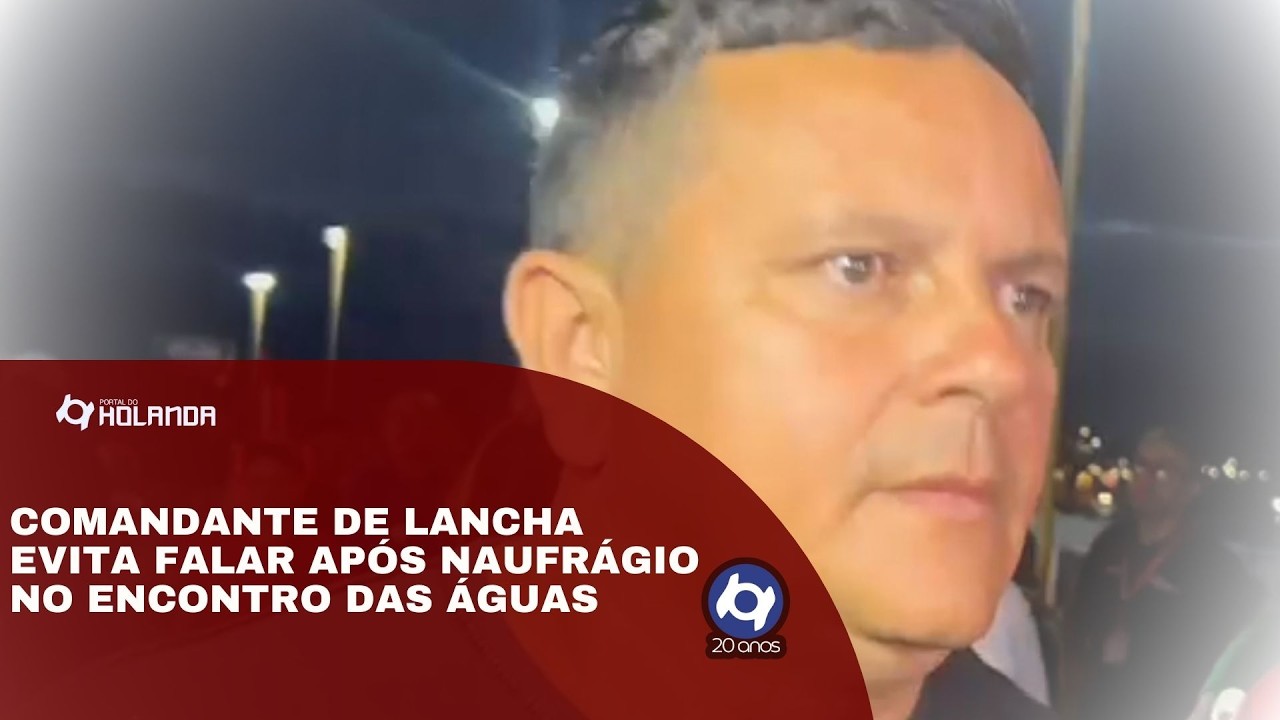 Comandante de lancha evita falar após naufrágio no Encontro das Águas