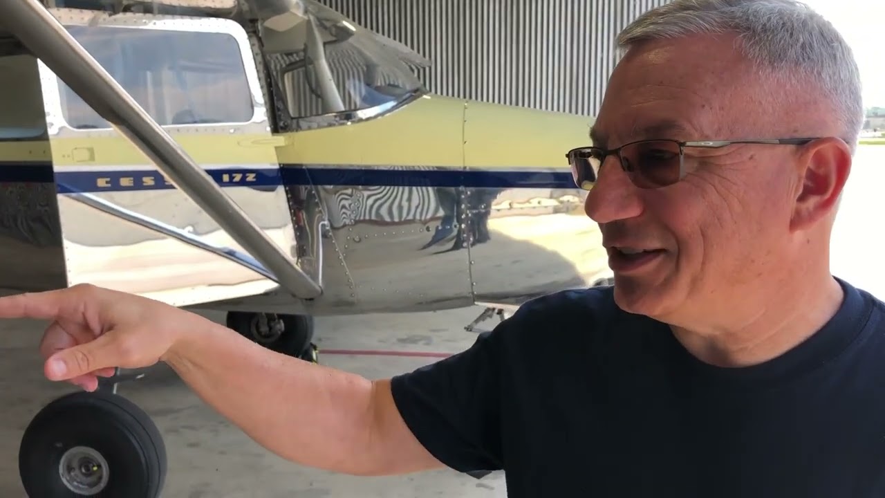 Jeff Johnson’s 1957 Cessna 172 Straight Tail at KLEX
