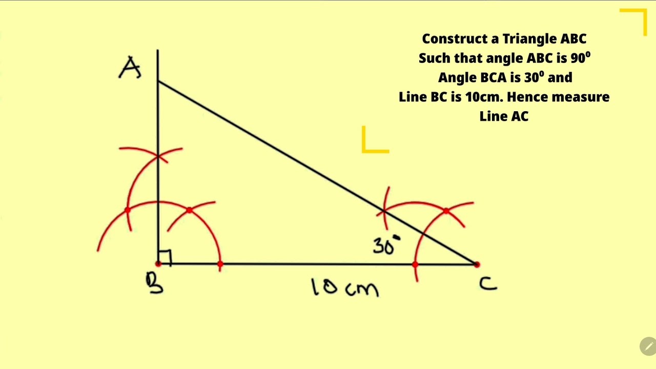 How To Construct Triangle when two angles and a side are given