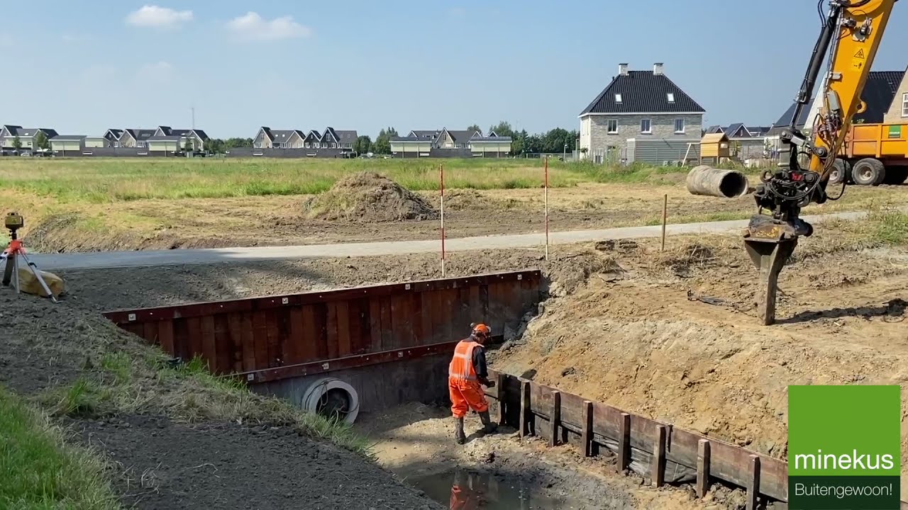 Realisatie dam met damwand en hergebruik beschoeiing