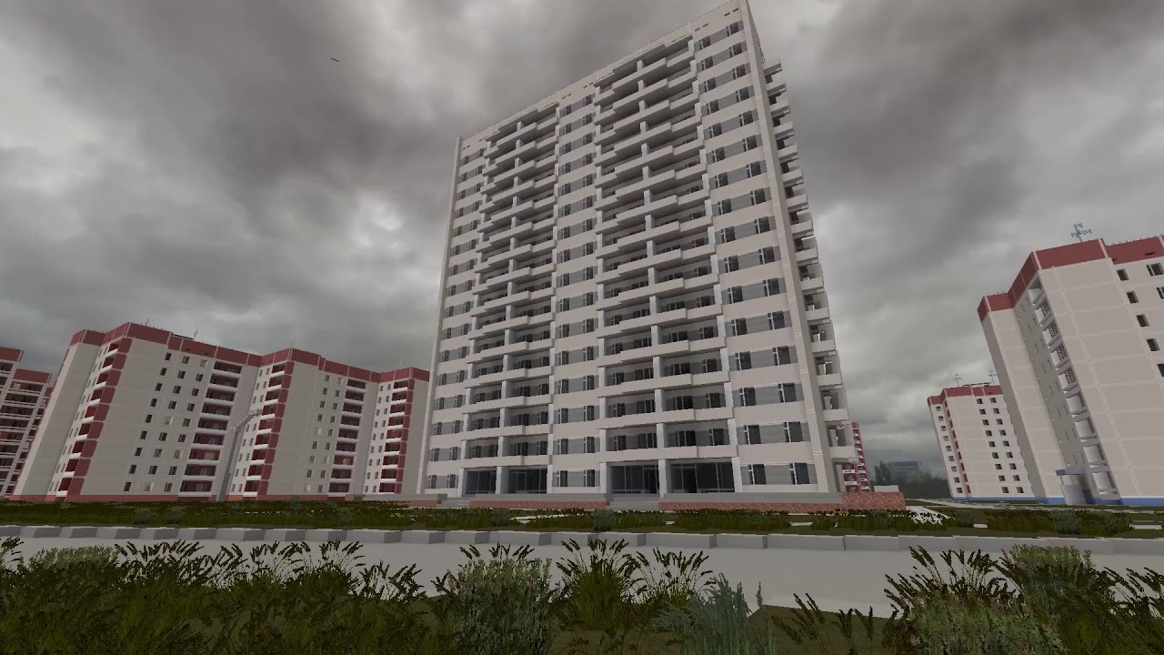 Припять в майнкрафт/ Pripyat in minecraft