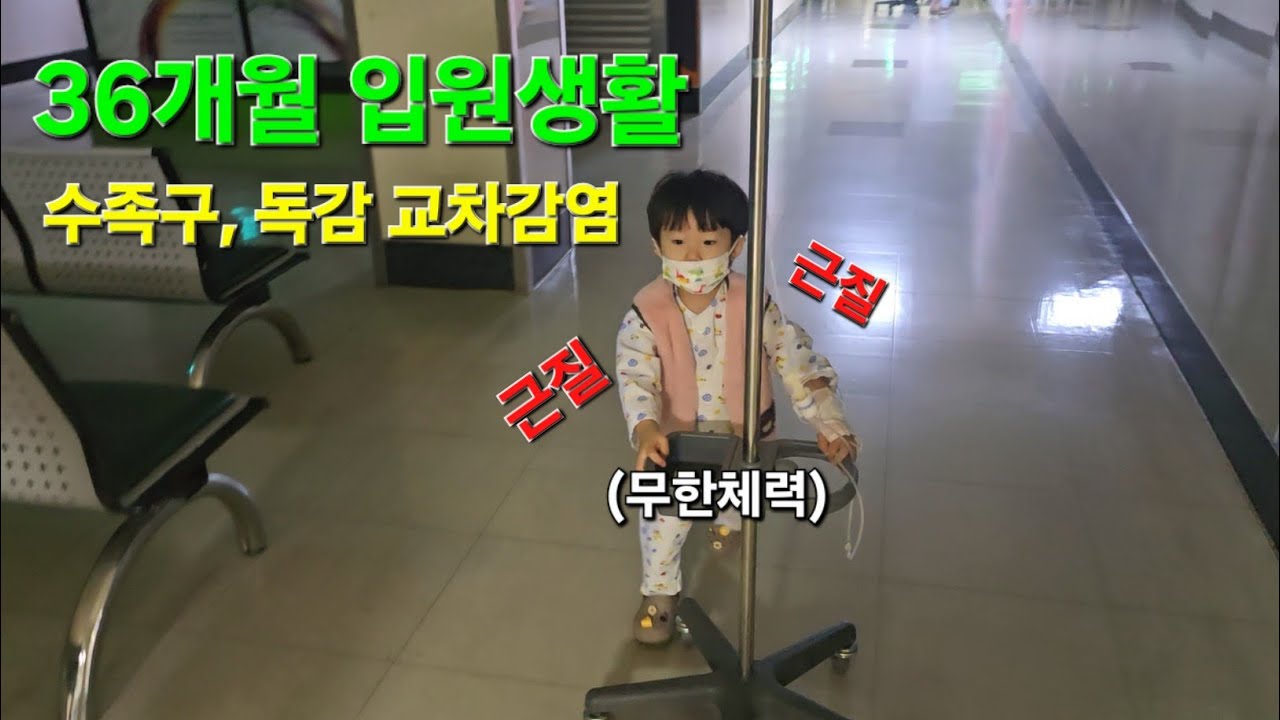 36개월 아이의 입원생활(수족구, 독감 둘 다...)