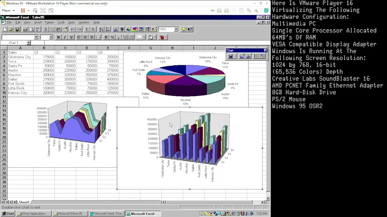 Microsoft Office 95 On VMware Player 16