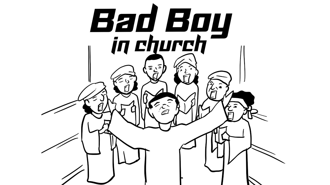 When you braid your hair to church : Bad boy in church 