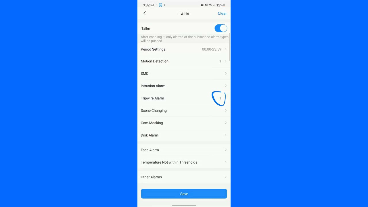 Activar notificaciones de alerta al app DMSS