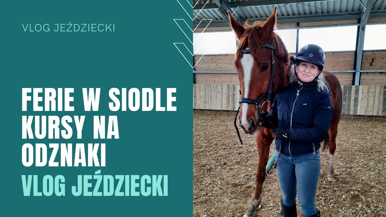 FERIE W SIODLE, KURSY NA ODZNAKI PZJ | vlog ze stajni