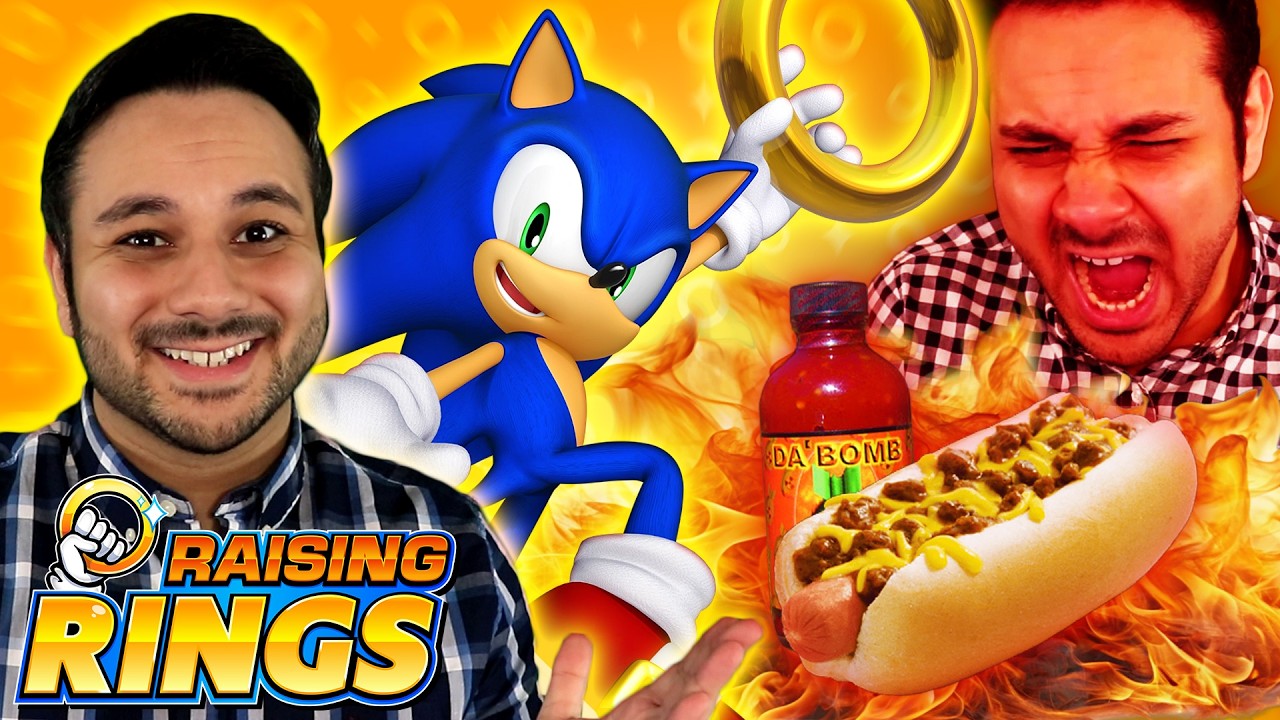 PLAYING SONIC GAMES FOR CHARITY (LAST DAY) - SPICY CHILI DOG CHALLENGE!