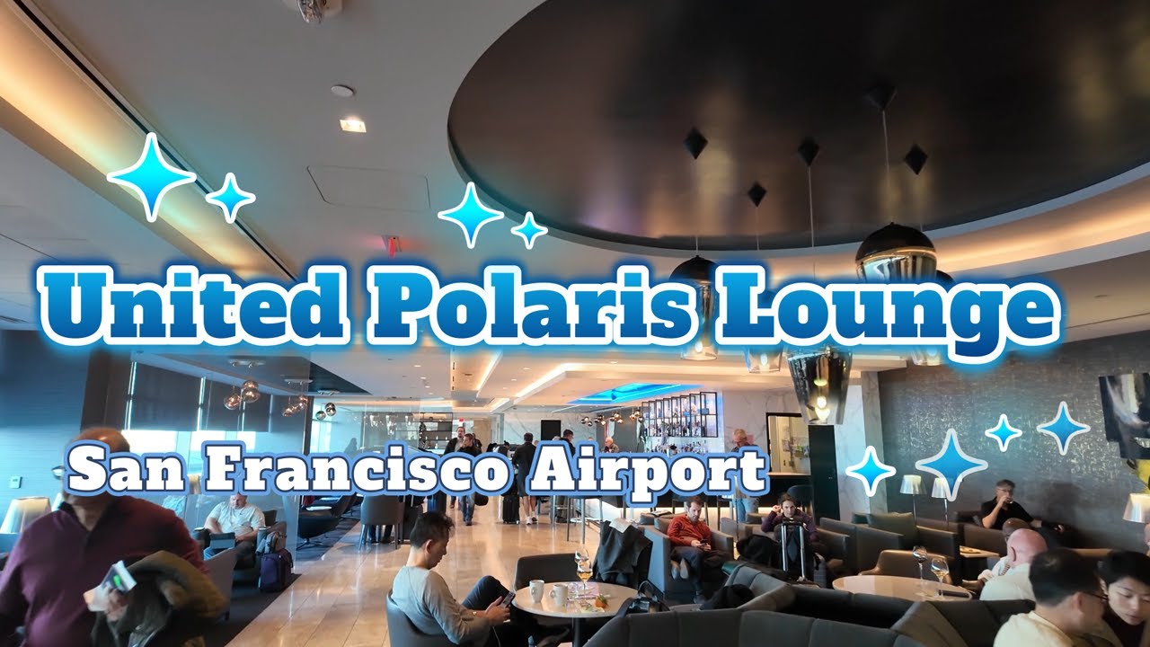 United Polaris Lounge at San Francisco Airport  @troisanvlog #unitedpolarislounge #businesslounge