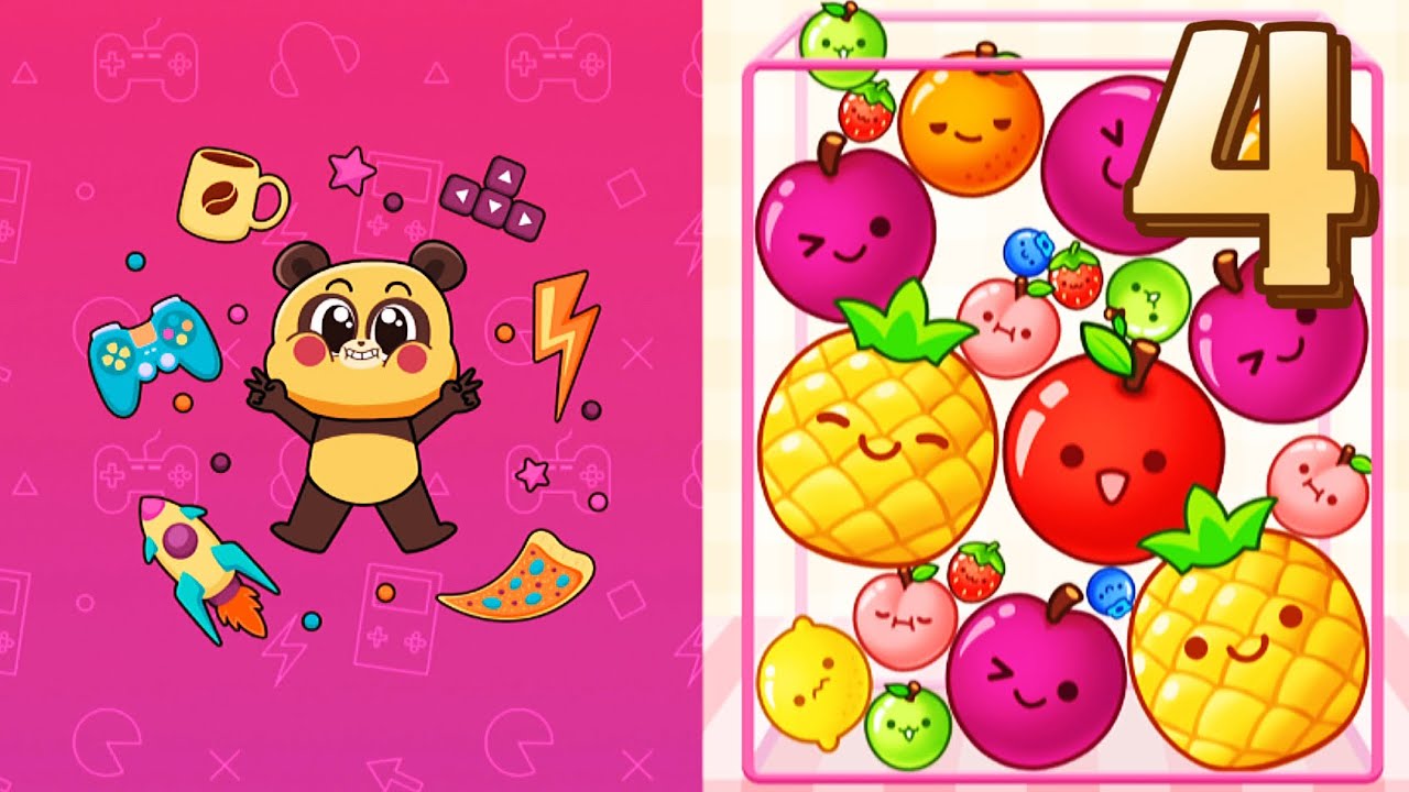 ☑️ Mini Games：Calm & Chill / Gameplay Walkthrough / Fruits Merge / Part 1