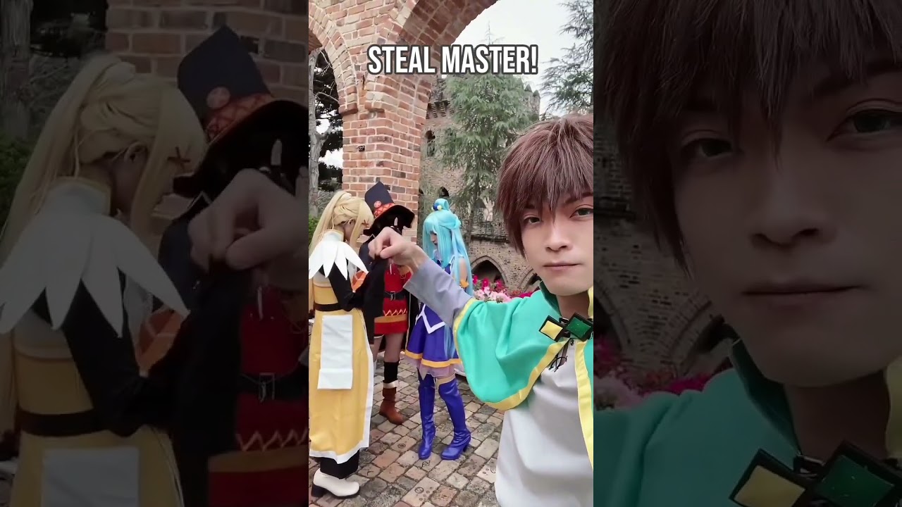 Konosuba : Kazuma Used Steal&hellip; and Got WHAT?! |  Aqua, Megumin & Darkness 😂 #cosplay #konosuba #anime