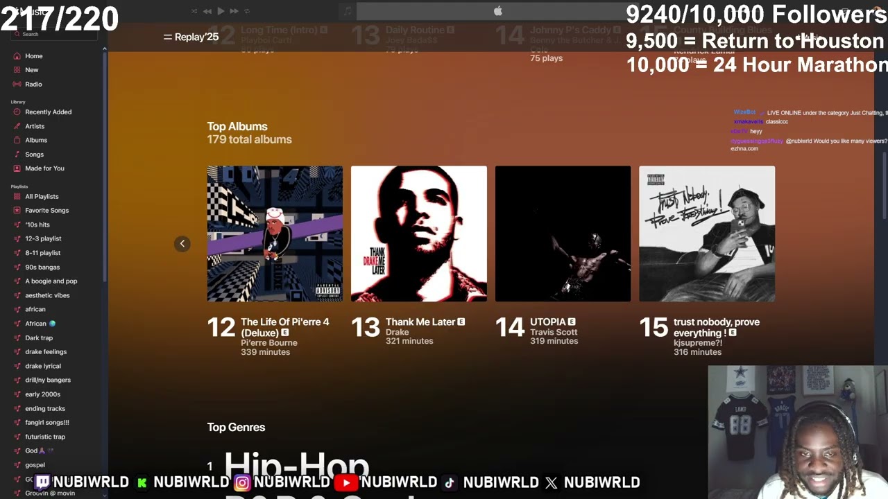 Nubiwrld Reacts To His 2025 Apple Music Replay
