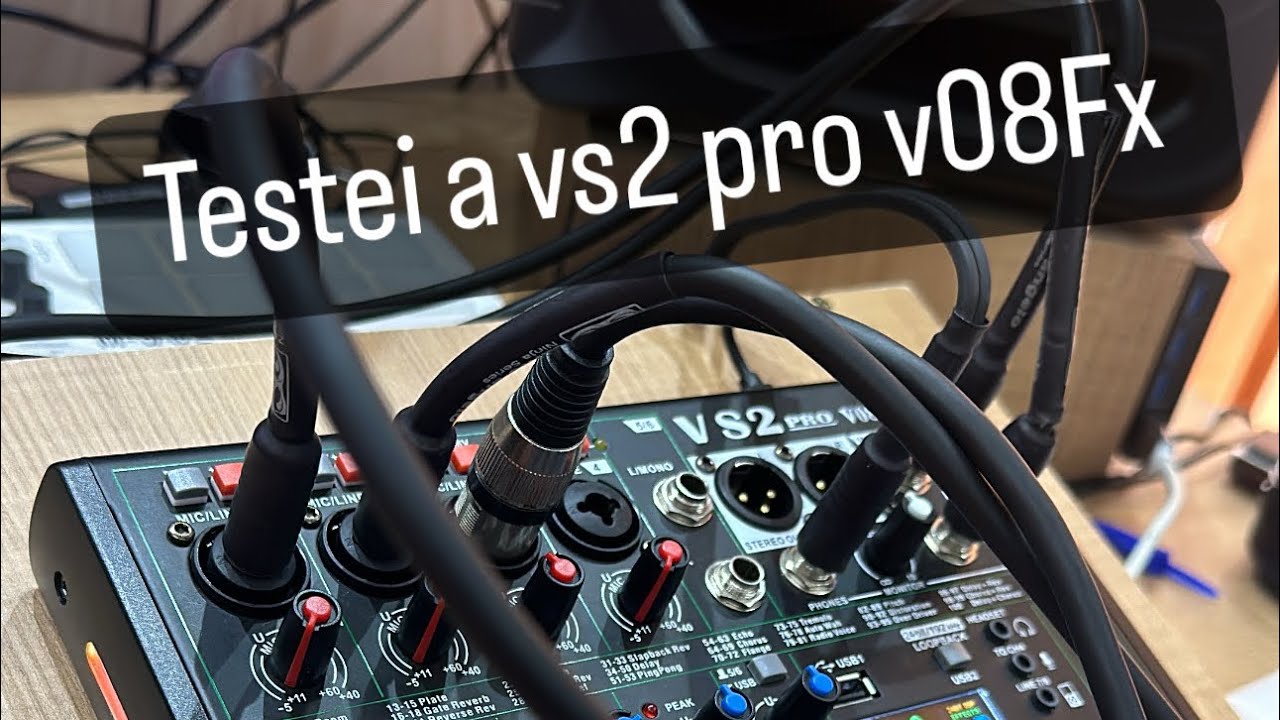 A melhor Mesa De Som Vs2pro V08fx 8c 2 Interfaces24 Bits By Thyago Rybeiro