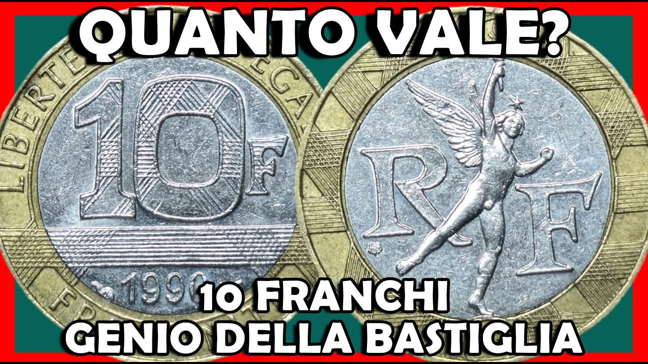 10 Franchi Francesi Genio della Bastiglia - Monete Francesi - Francia, Quanto Vale? Qual è il Valore