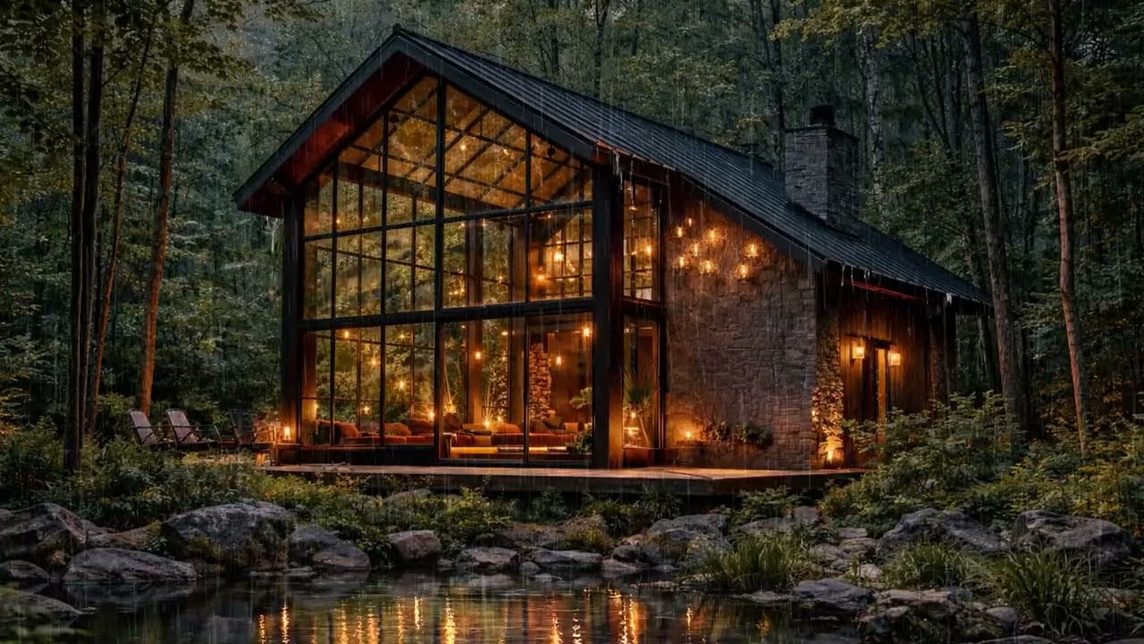 SleepShip Forest Cabin 🌲🌧️ Luxury Rain Ambience for Deep Sleep