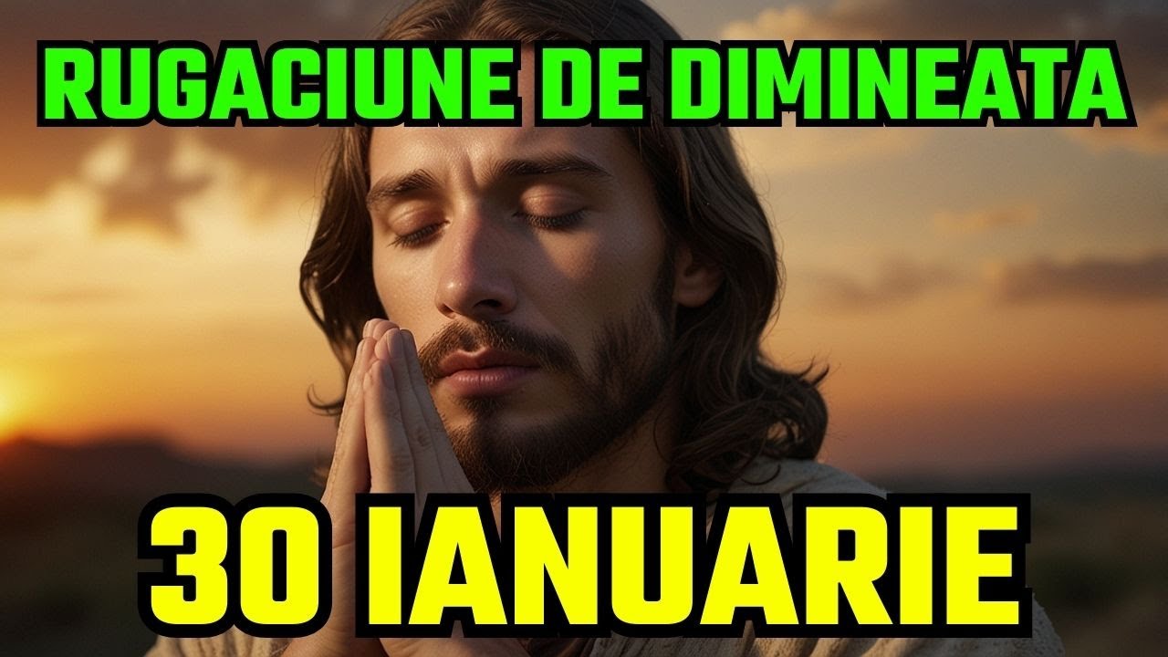 🔴 RUGĂCIUNEA DE DIMINEAȚĂ | 30 IANUARIE | RUGACIUNE MINUNEA | RUGACIUNE SCURT 🔴