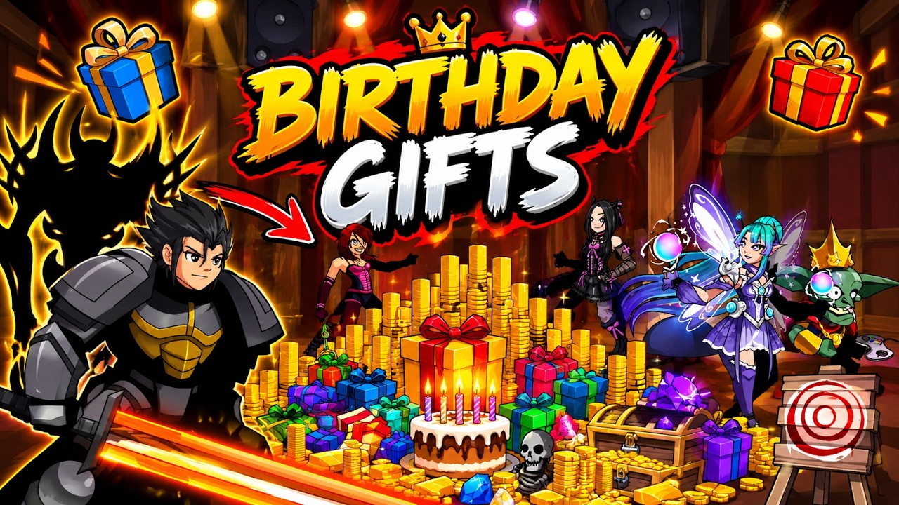 AQW DROPS BIRTHDAY GIFTS  #adventurequestworlds 