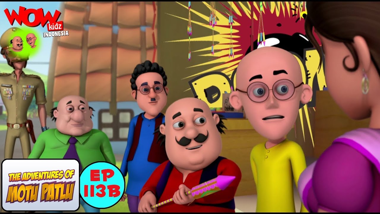 Toko Kembang Api - Motu Patlu dalam Bahasa - Animasi 3D Kartun