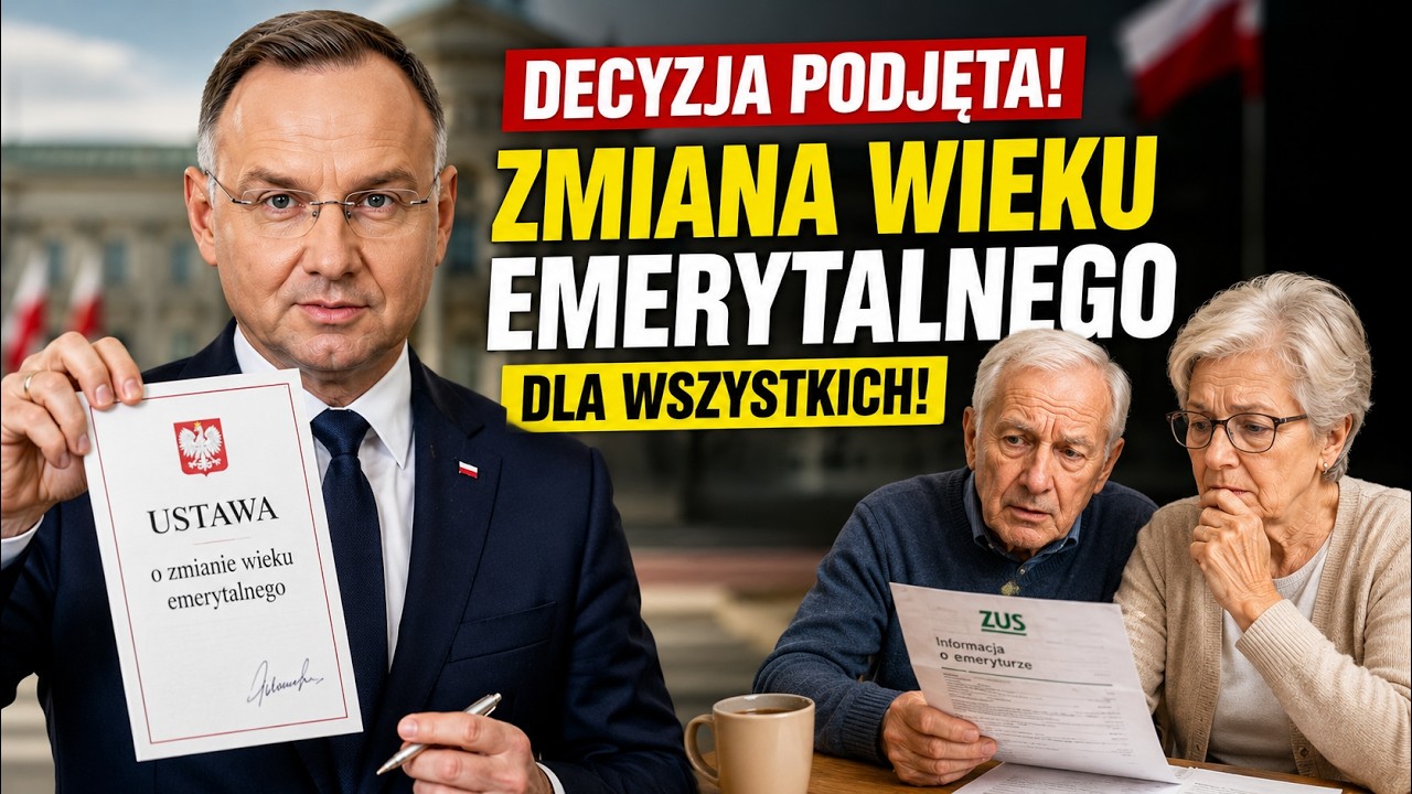 Decyzja podjęta! Prezydent podpisał ustawę o zmianie wieku emerytalnego dla wszystkich!