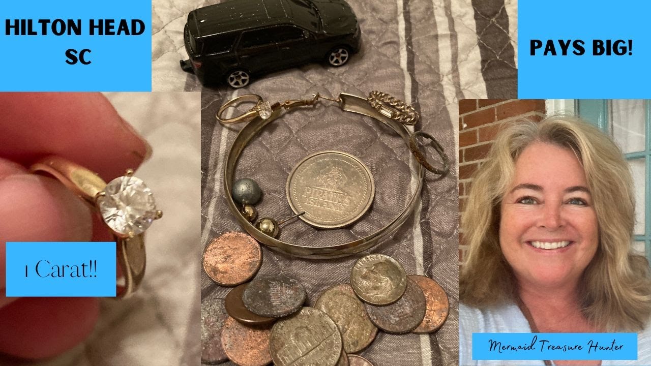 TREASURE HUNTING HILTON HEAD, SC AND IT PAYS OFF!!! (HUGE DIAMOND RING FOUND)