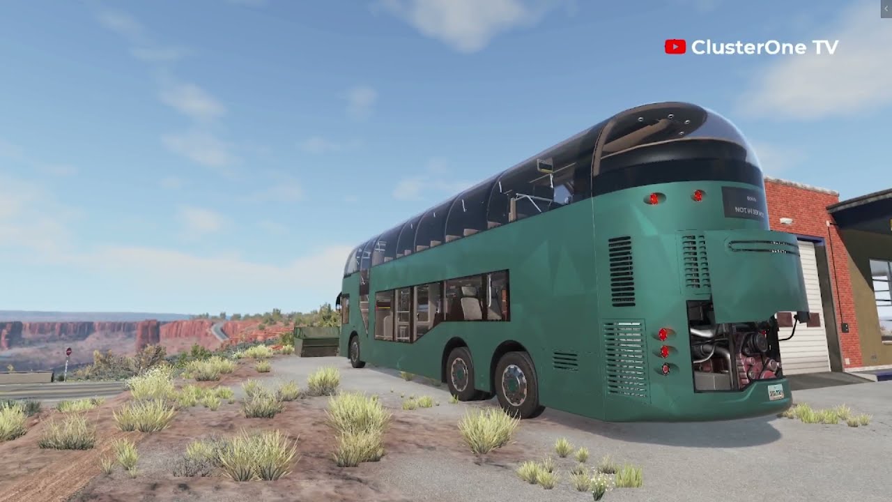 BeamNG.drive - Capsule Shaped Double Decker Bus