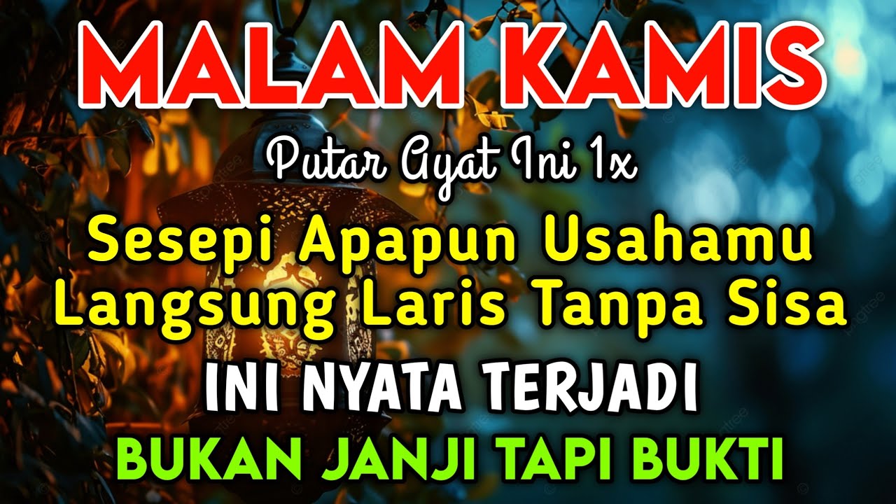 BISMILLAH KUNFAYAKUN🤲🤲SESEPI APAPUN USAHA,BISA DILARISKAN DENGAN AYAT INI | SEMOGA MENDAPAT BERKAH