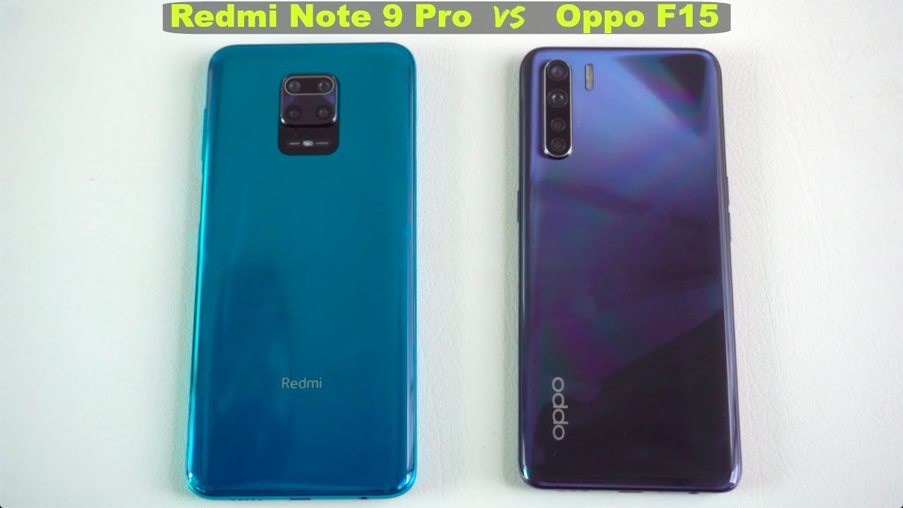 Redmi Note 9 Pro vs Oppo F15 Speed Test and Camera Compare