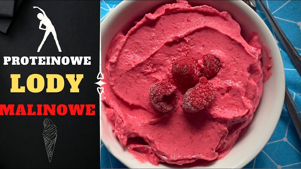 Lody Proteinowe Malinowe - Tylko 3 Składniki!