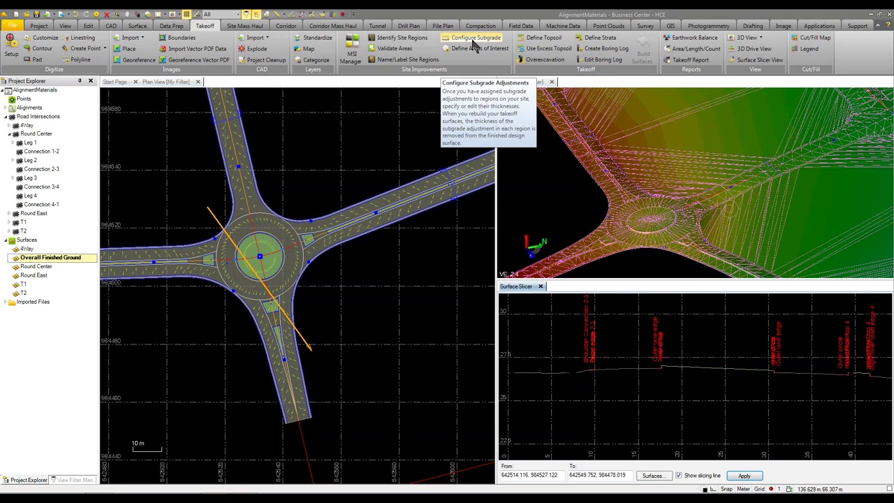 Trimble Business Center - HCE- Create Subgrade Surface
