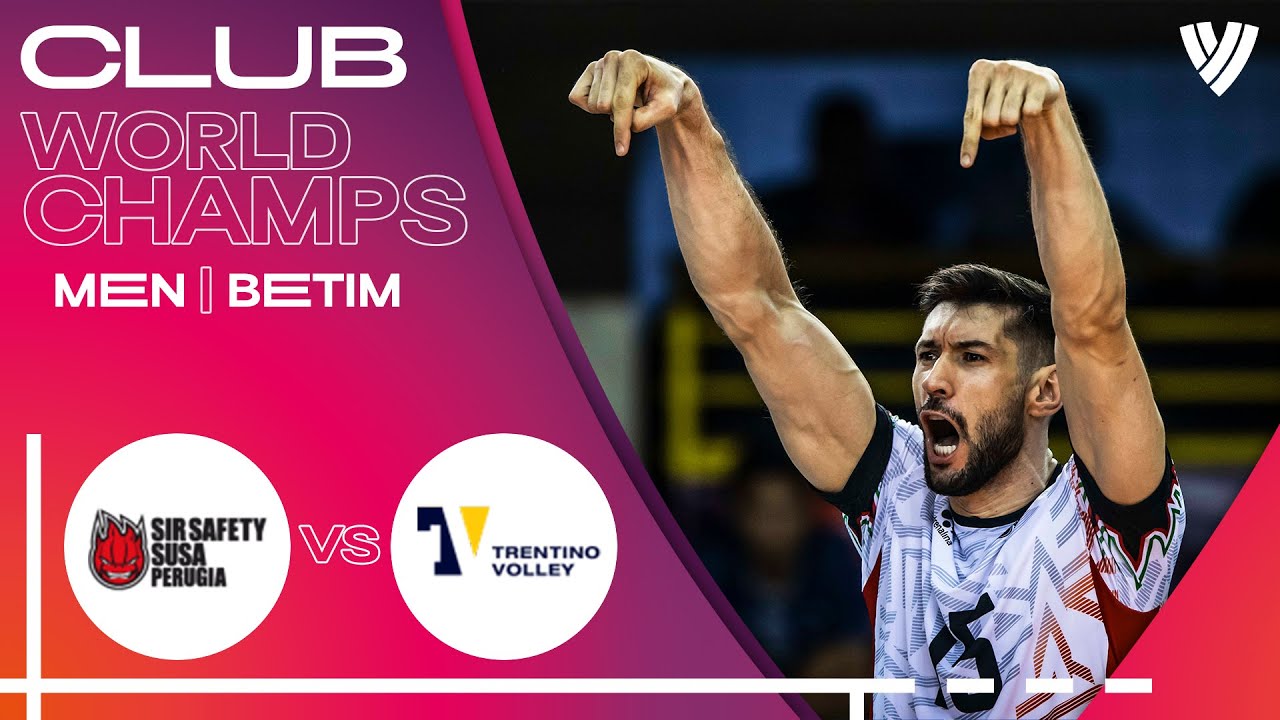 SIR Safety SUSA Perugia VS. Trentino Itas - Match Highlights | Club World Champs 🌎🏐