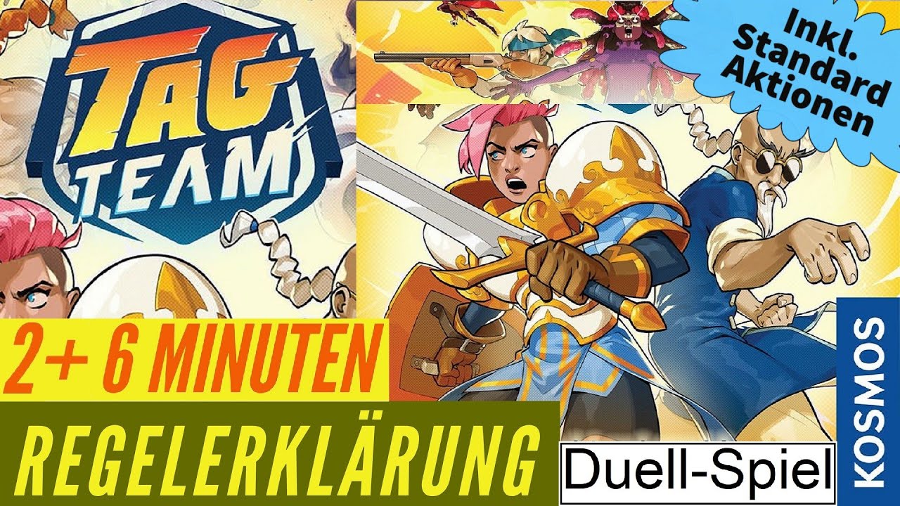 TAG TEAM Anleitung Regeln Erklärung Kartenspiel Regelvideo Duell Spiel