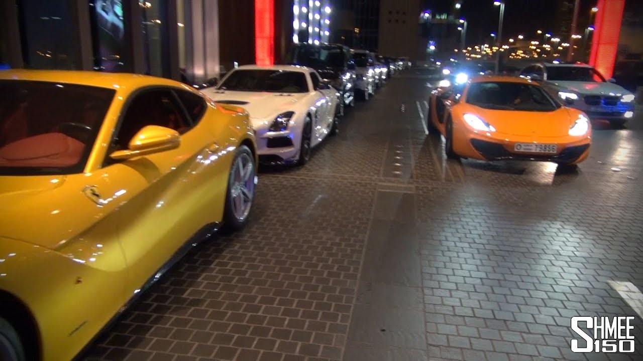 Dubai Supercombo - 2 Aventadors, LP670 SV, F12, SLS Black Series, 12C, SLS
