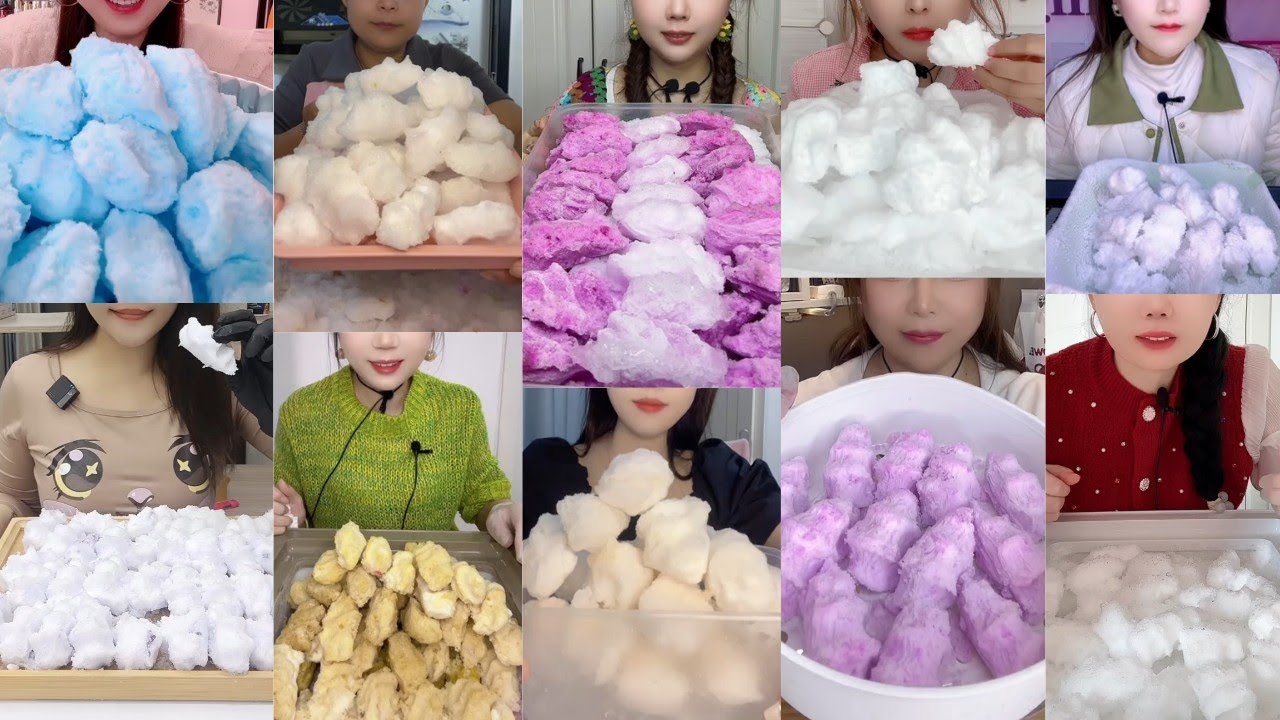 ASMR ICE EATING || FREEZER FROST ICE DUMPLINGS BITES || SATISFYING SQUEAKY SOFT FROST BITES ASMR🧊