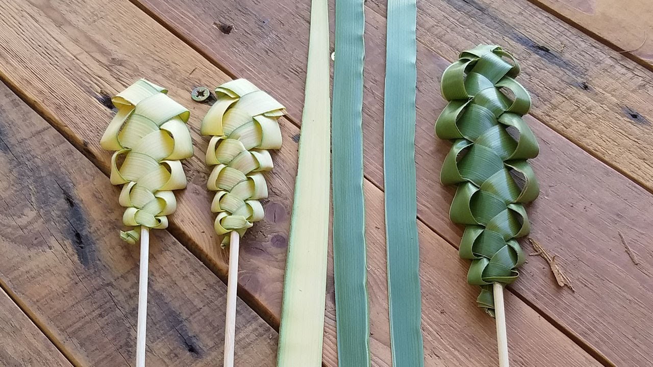 DIY - הכנת קישוט מעלי דקל, לולב, יצירה לקישוט השולחן, פעילות לסוכות, פעילות לילדים בסוכה
