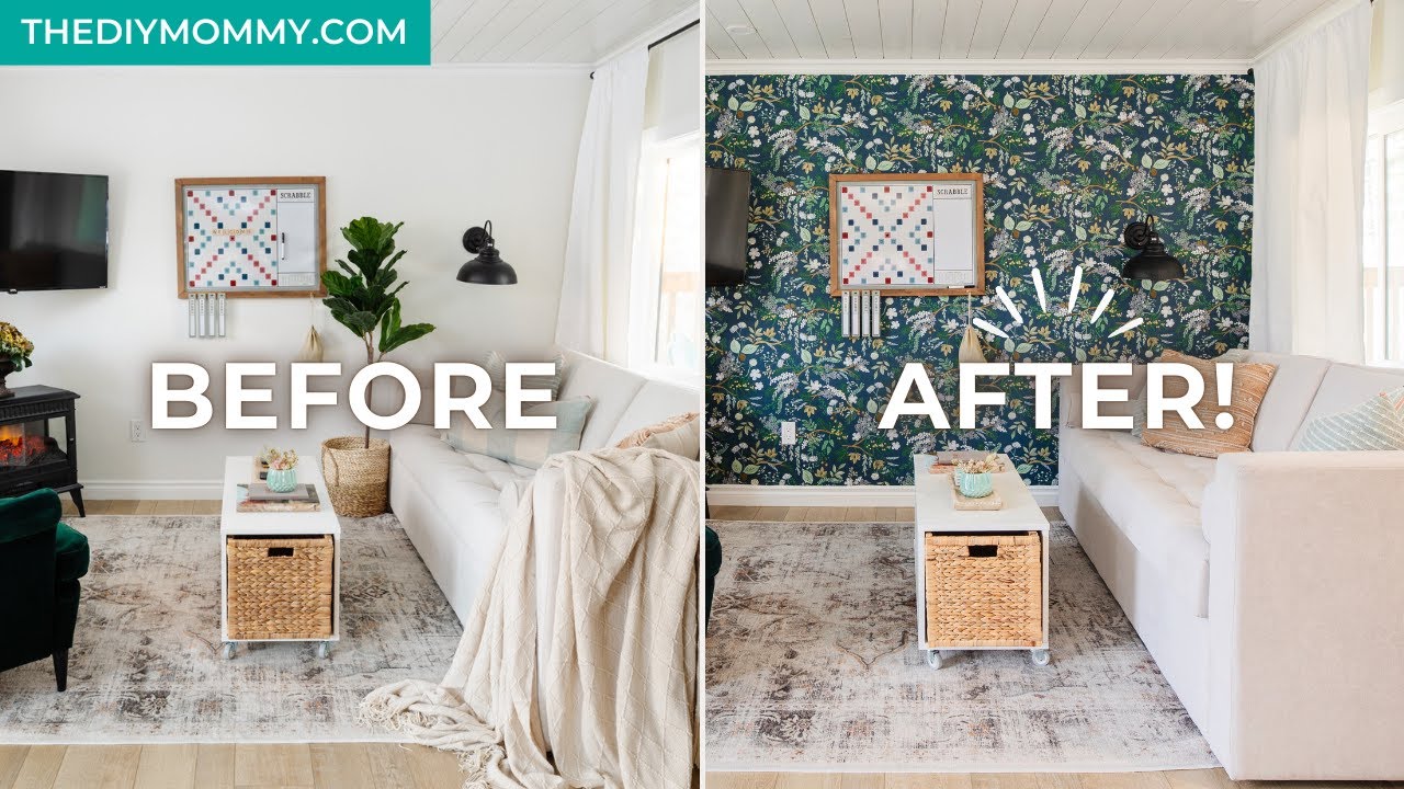 How to Install Peel & Stick Wallpaper to transform your room in minutes!