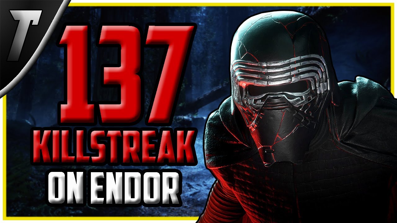 Star Wars Battlefront 2 Supreme Leader Kylo Ren 137 Killstreak (Endor)