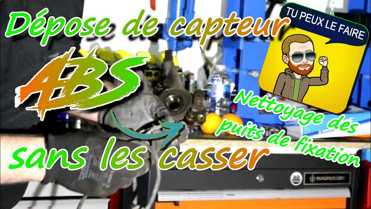 D&eacute;pose de capteur ABS sans les casser et nettoyage des puits de fixation(Peugeot/Citroen)