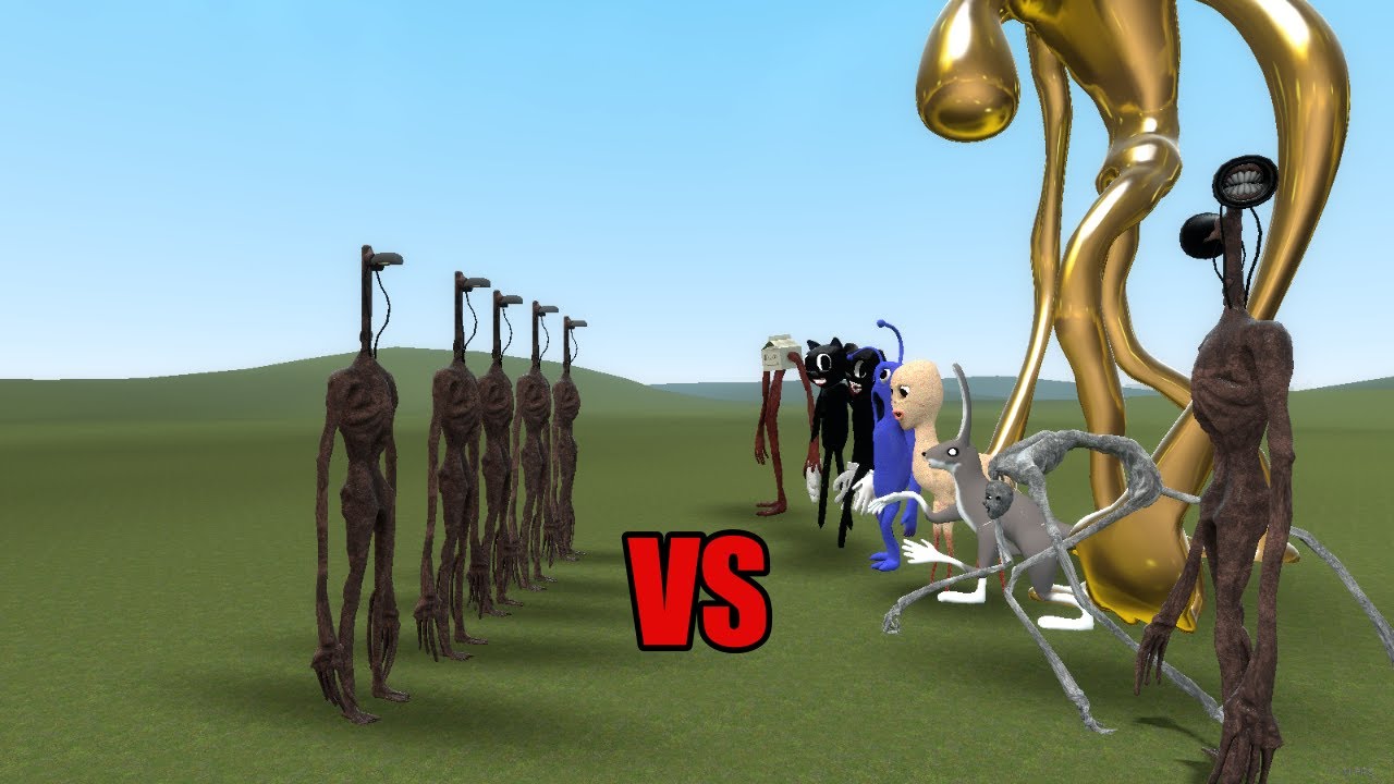 LIGHT HEAD VS TREVOR HENDERSON CREATURES!! Garry's Mod