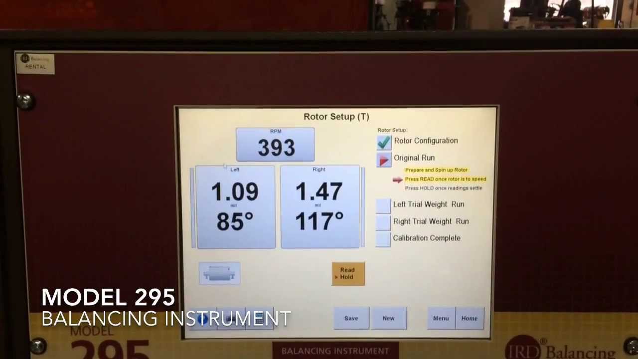 IRD Balancing Model 295 Balancing Instrument Demonstration