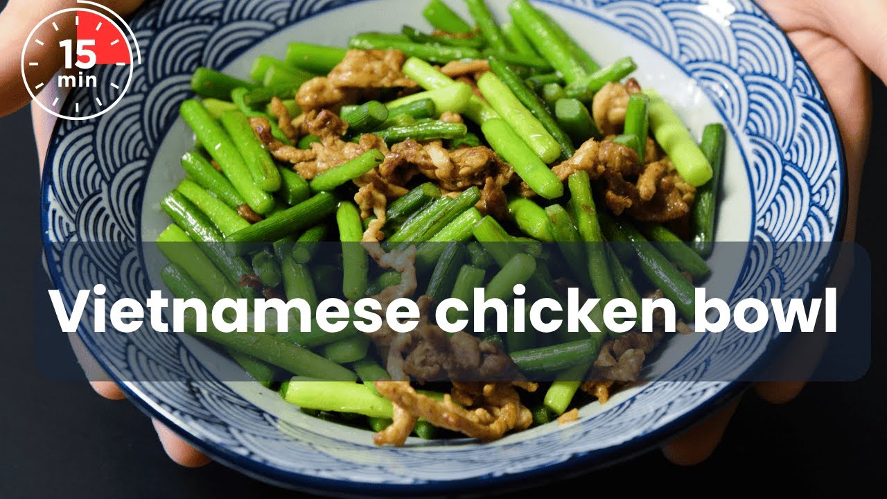 How to Make Vietnamese Chicken with green beans in 15 mins! One-skillet Meal for Busy Families