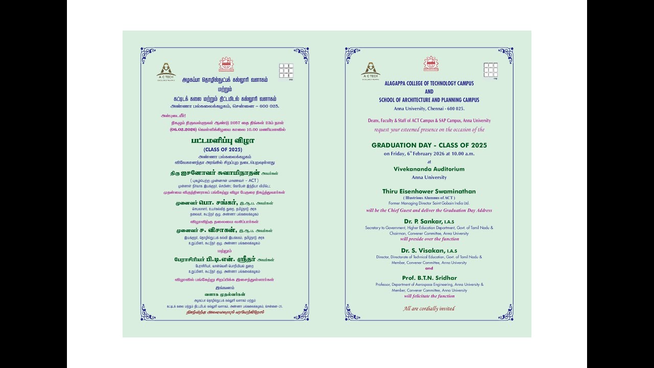 Graduation Day ACT and SAP Programmes