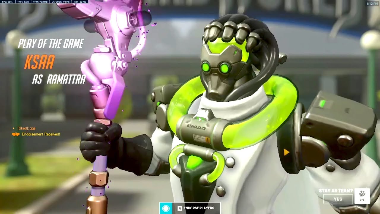 KSAA RANK 1 RAMATTRA is DOMINATING WITH NEW SKIN! POTG! OVERWATCH 2 TOP 500