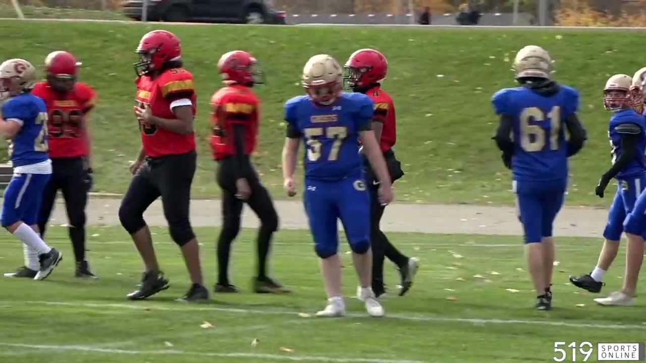 Плей-офф WCSSAA Junior Football (Четвертьфинальная игра) &ndash; Kitchener Collegiate Raiders против Ga...