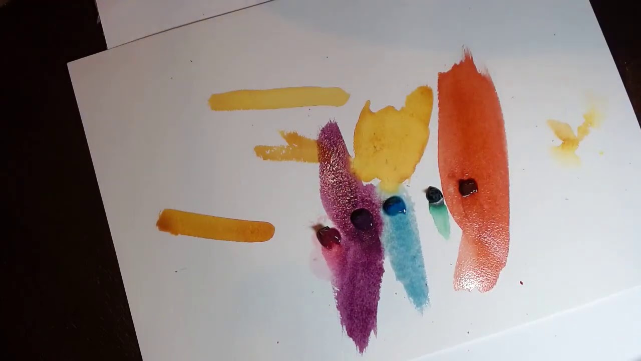 Watercolor w/ John Cogley (12/18/20): Pigments characteristics, keywords sizing and surface tension