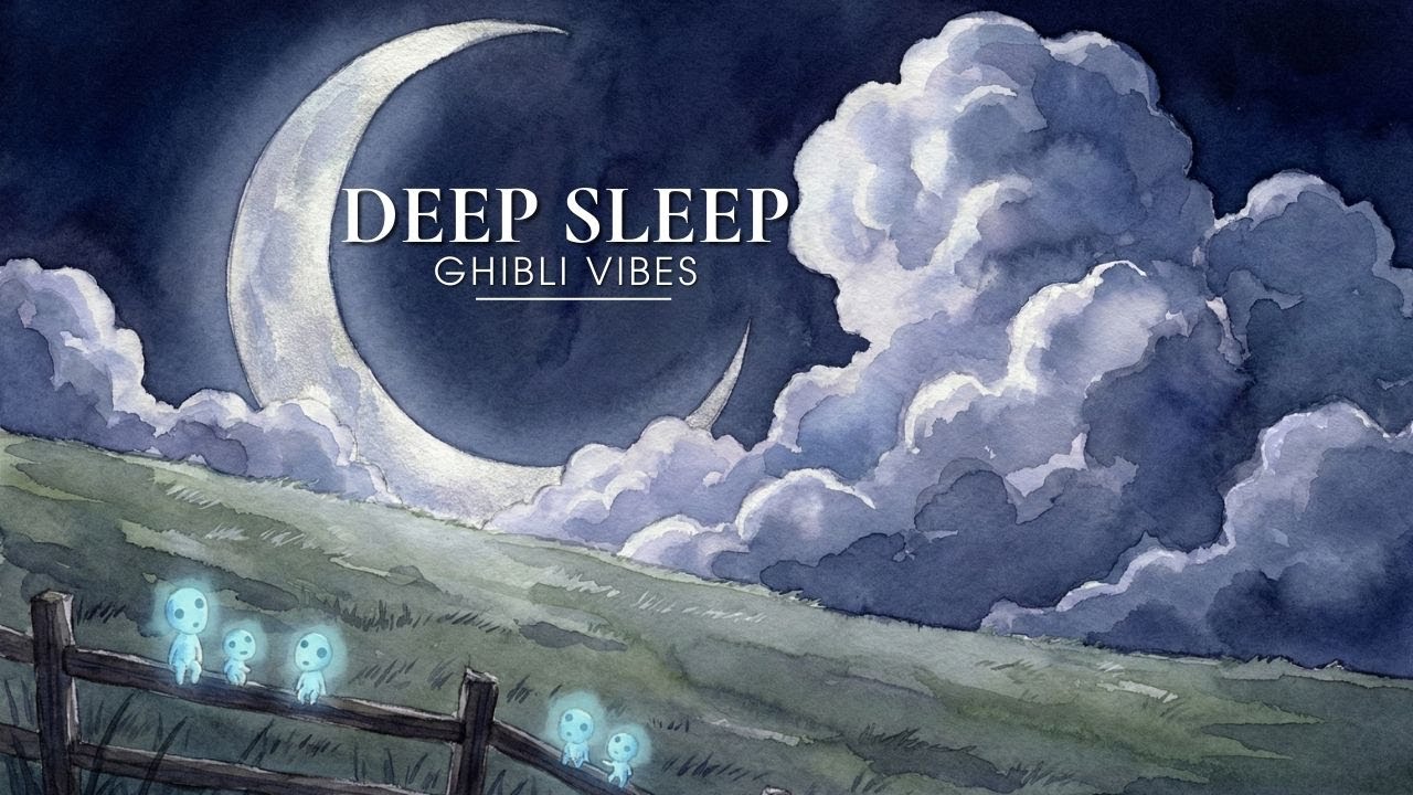 Moonlight Sanctuary | Ghibli Inspired Piano for Deep Sleep & Insomnia (No Drums)